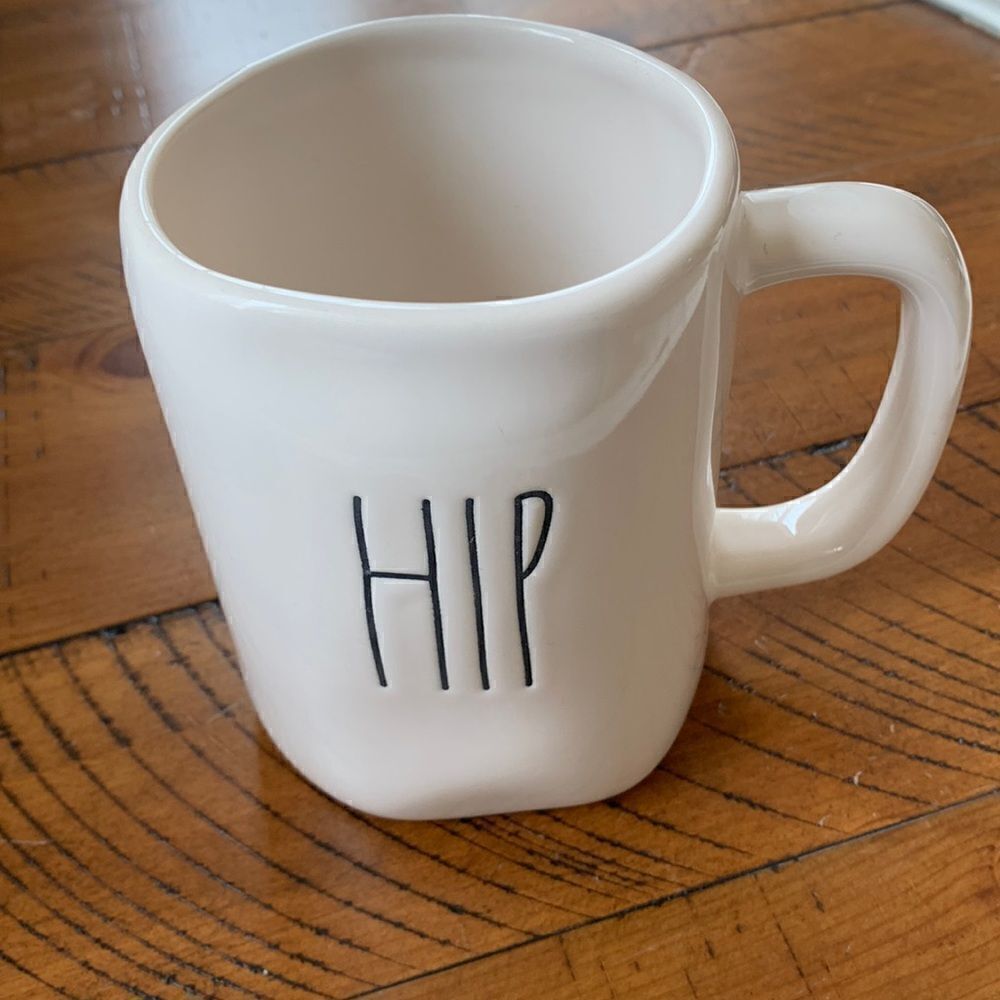 Rae Dunn HIP HOP White Easter Coffee Mug